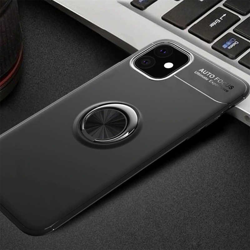 Apple iPhone 11 Kılıf Zore Ravel Silikon Kapak Siyah