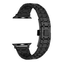 Apple Watch 10 42 mm Uyumlu Metal Kordon Luxury Paslanmaz Çelik Kayış