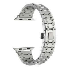 Apple Watch 10 42 mm Uyumlu Metal Kordon Luxury Paslanmaz Çelik Kayış