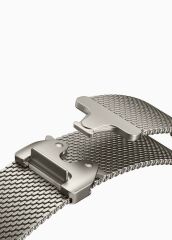 Apple Watch 7 8 9 45 mm Uyumlu Hasır Çelik Örgü Kordon Premium Paslanmaz Çelik Kayış Kilitli Toka