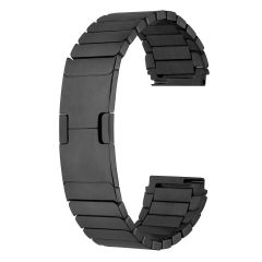 Amazfit GTR 2 47 mm Uyumlu Metal Kordon Baklalı Model Paslanmaz Çelik Kayış Kelebek Toka