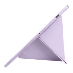 Galaxy Tab S10 FE+ Plus 13.1'' SM-X620 2025 uyumlu Kapaklı Kılıf Kalem Bölmeli Standlı Uyku Modlu Lila