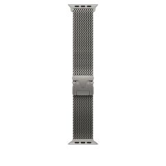 Apple Watch 10 46 mm Uyumlu Hasır Çelik Örgü Kordon Premium Paslanmaz Çelik Kayış Kilitli Toka