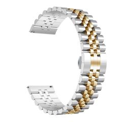 Honor Magic Watch 2 46 mm Uyumlu Metal Kordon Rolex Style Jubilee Hafif Metal Kayış Rose Gold - Gümüş