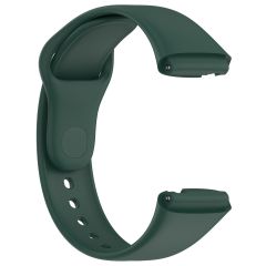 Xiaomi Redmi Watch 3 Active Silikon Kordon Tam Uyumlu Pim Tasarımı Spor Kayış Özel Üretim Koyu Yeşil