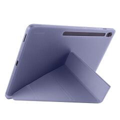 Galaxy Tab S10 FE+ Plus 13.1'' SM-X620 2025 uyumlu Kapaklı Kılıf Kalem Bölmeli Standlı Uyku Modlu Levander Gray