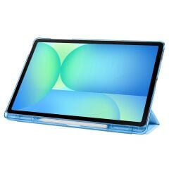 Galaxy Tab S10 FE+ Plus 13.1'' SM-X620 2025 uyumlu Kapaklı Kılıf Kalem Bölmeli Standlı Uyku Modlu
