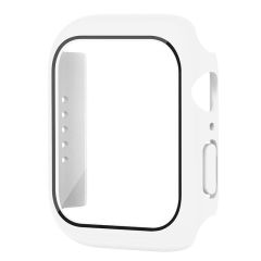 Apple Watch 8 45 mm uyumlu Ekran Koruyucu Kasa Koruma Full Body Gard Tüm Gövde Koruyucu Tam Koruma Beyaz