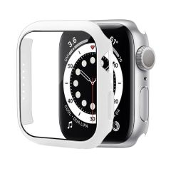 Apple Watch 8 45 mm uyumlu Ekran Koruyucu Kasa Koruma Full Body Gard Tüm Gövde Koruyucu Tam Koruma Beyaz