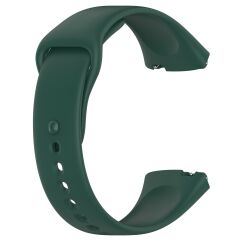 Xiaomi Redmi Watch 3 Active Silikon Kordon Tam Uyumlu Pim Tasarımı Spor Kayış Özel Üretim Koyu Yeşil