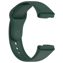 Xiaomi Redmi Watch 3 Active Silikon Kordon Tam Uyumlu Pim Tasarımı Spor Kayış Özel Üretim Koyu Yeşil