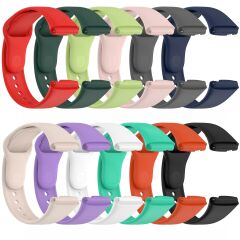 Xiaomi Redmi Watch 3 Active Silikon Kordon Tam Uyumlu Pim Tasarımı Spor Kayış Özel Üretim Koyu Yeşil