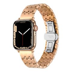 Apple Watch 10 46 mm Metal Kordon Şık Zikzak Tasarım Premium Paslanmaz Çelik Kayış