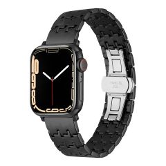 Apple Watch 10 46 mm Metal Kordon Şık Zikzak Tasarım Premium Paslanmaz Çelik Kayış