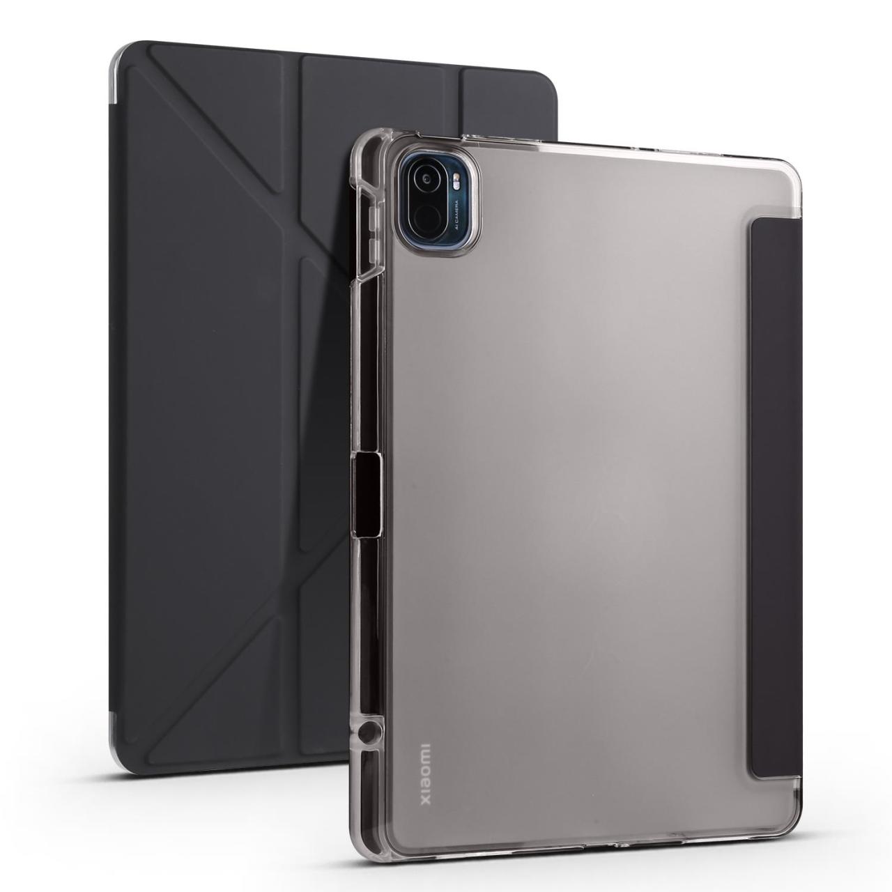 Xiaomi Mi Pad 5 Uyumlu Kılıf Kalem Bölmeli Akıllı Kapak Standlı Kılıf Smart Cover Premium