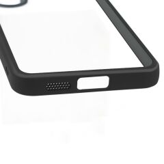 Galaxy S24 Plus uyumlu Kılıf Kamera Lens Korumalı Kenarları Silikon Arkası Sert Şeffaf Kapak