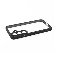 Galaxy S24 Plus uyumlu Kılıf Kamera Lens Korumalı Kenarları Silikon Arkası Sert Şeffaf Kapak
