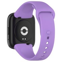 Xiaomi Redmi Watch 3 Active Silikon Kordon Tam Uyumlu Pim Tasarımı Spor Kayış Özel Üretim Lila