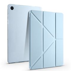 Galaxy Tab A9 8.7'' uyumlu Kılıf Kalem Bölmeli Standlı Uyku Modlu Kapaklı Tablet Kılıfı Mavi