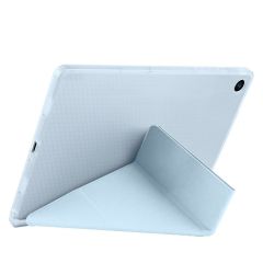 Galaxy Tab A9 8.7'' uyumlu Kılıf Kalem Bölmeli Standlı Uyku Modlu Kapaklı Tablet Kılıfı Mavi