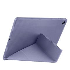 Galaxy Tab A9 8.7'' uyumlu Kılıf Kalem Bölmeli Standlı Uyku Modlu Kapaklı Tablet Kılıfı Levander Gray