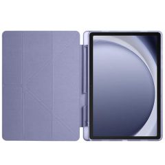 Galaxy Tab A9 8.7'' uyumlu Kılıf Kalem Bölmeli Standlı Uyku Modlu Kapaklı Tablet Kılıfı Levander Gray