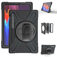 Samsung Galaxy Tab S8+ Plus 12.4'' uyumlu Kılıf Defender Tam Koruma Standlı Zırh Tank Kapak