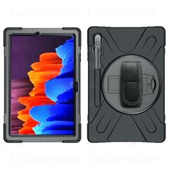 Samsung Galaxy Tab S8+ Plus 12.4'' uyumlu Kılıf Defender Tam Koruma Standlı Zırh Tank Kapak