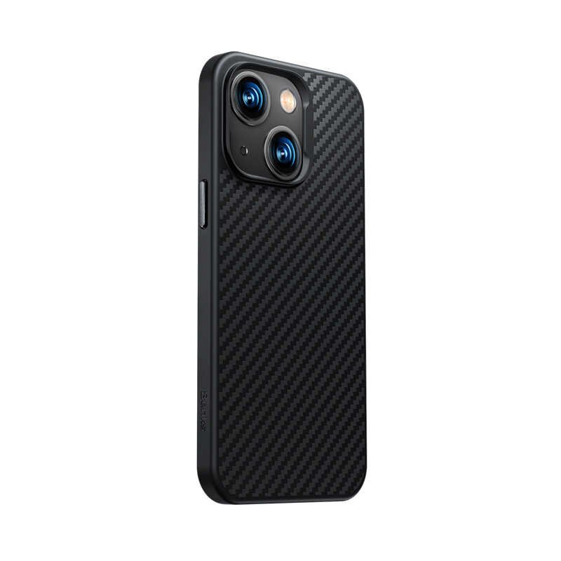 Apple iPhone 14 Plus Kılıf Karbon Fiber Benks Civilian Aramid Protective Kapak Siyah