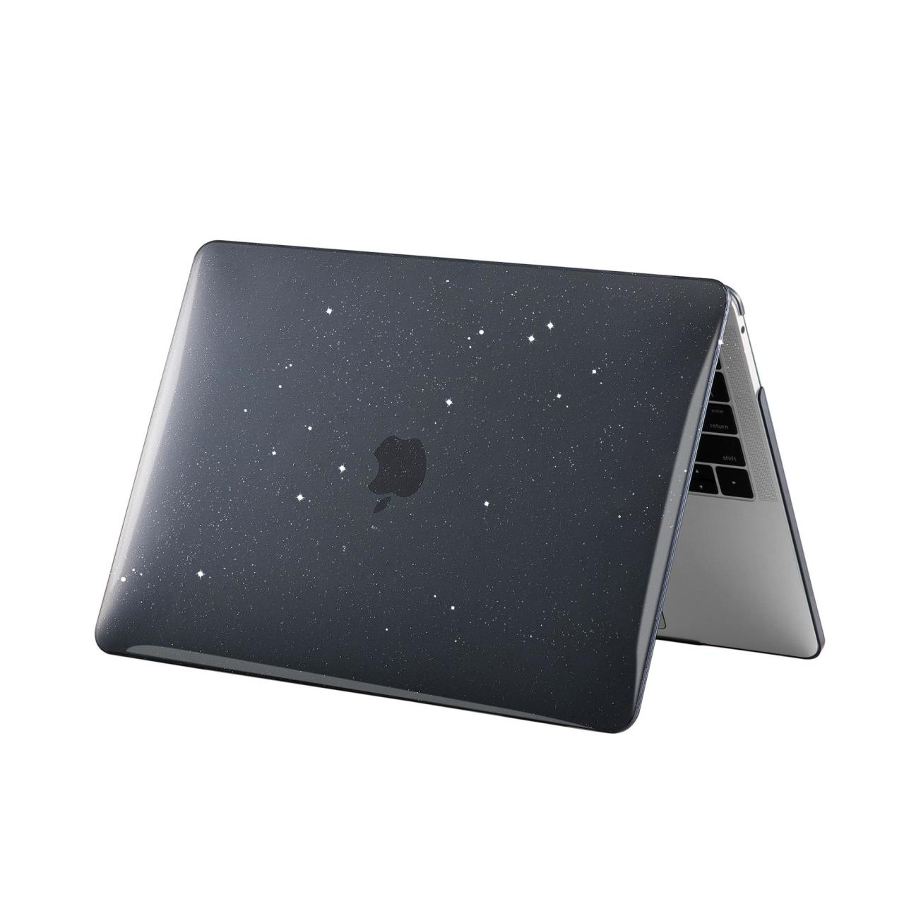 MacBook Air 13 2020 Kılıf Koruyucu Kapak 13.3'' A2179 Uyumlu Parıltılı Yaldızlı Tasarım Hava Kanallı