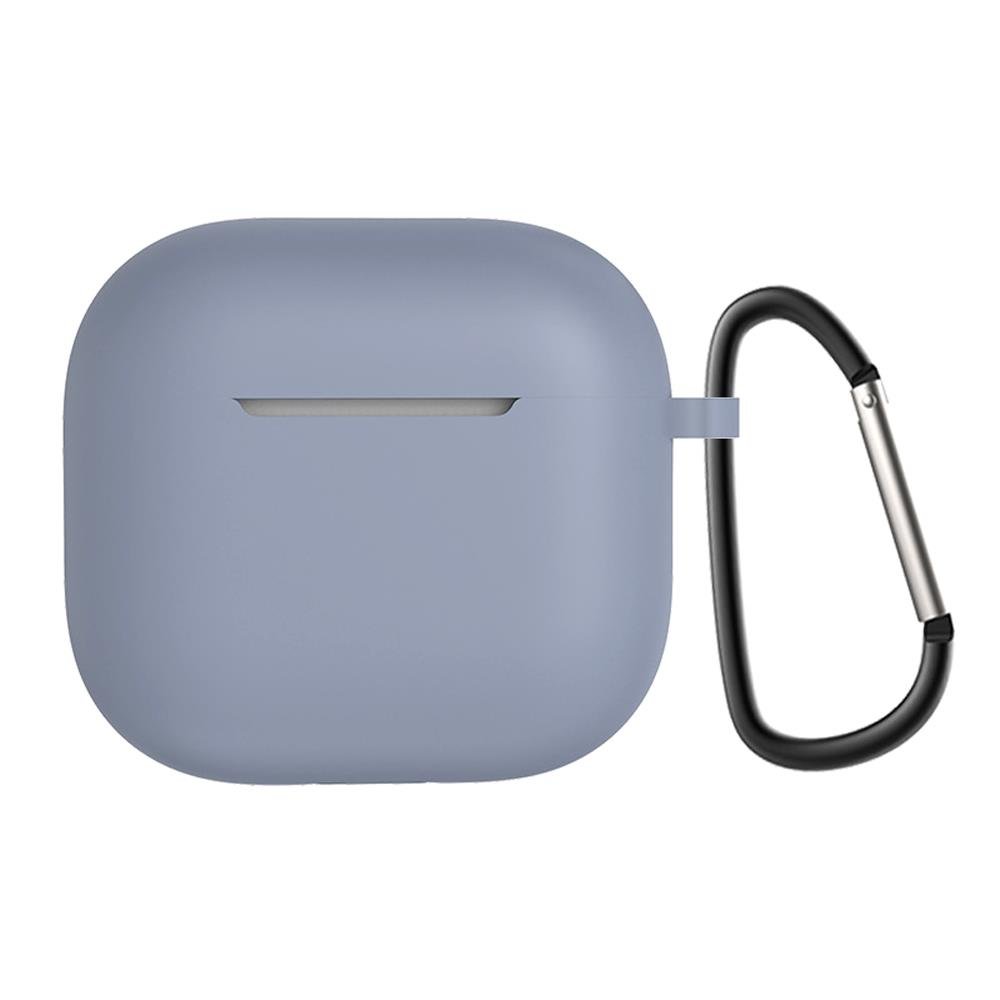 Airpods 4. Nesil Uyumlu Kılıf Silikon Kulaklık Kılıfı Soft Tasarım Yumuşak Dokulu Kapak Levander Gray