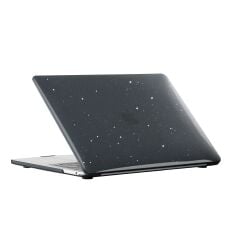 MacBook Air 13 M1 2021 Kılıf Koruyucu Kapak 13.3'' A2337 Uyumlu Parıltılı Tasarım Hava Kanallı