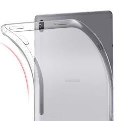 Samsung Galaxy Tab S8 11'' uyumlu Kılıf Silikon Tablet Kılıfı Esnek TPU Kapak