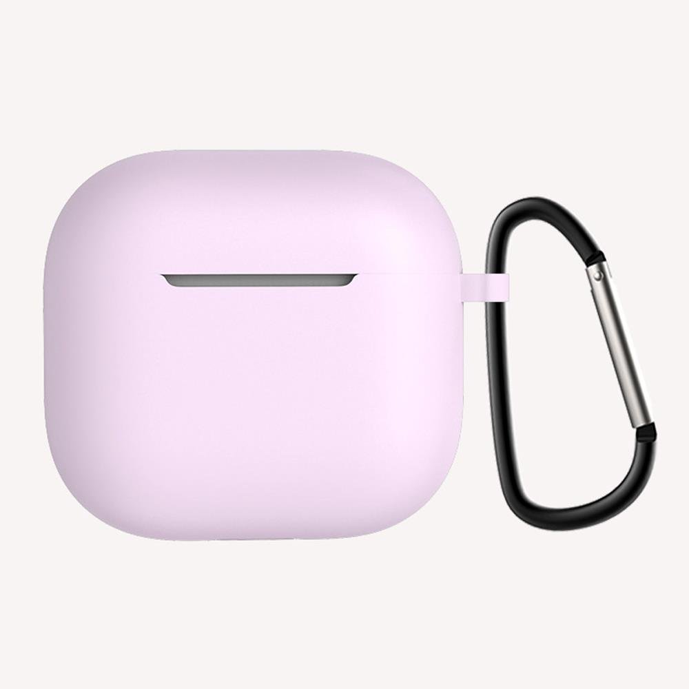 Airpods 4. Nesil Uyumlu Kılıf Silikon Kulaklık Kılıfı Soft Tasarım Yumuşak Dokulu Kapak Lila