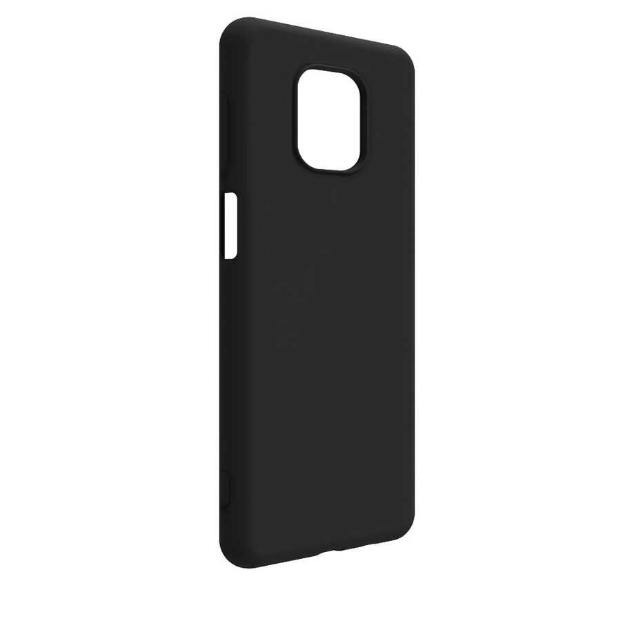 Xiaomi Redmi Note 9 Pro Kılıf Zore Biye Silikon Siyah