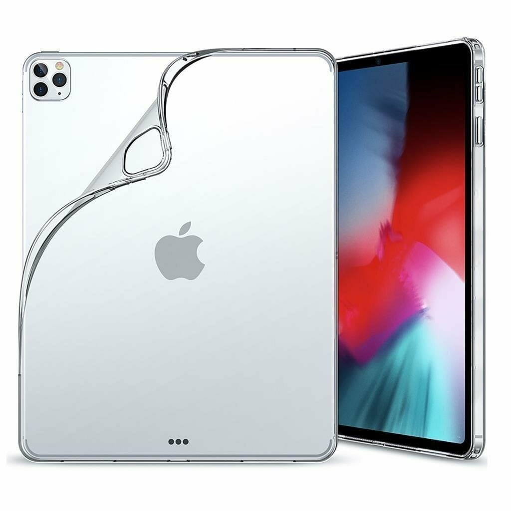 Apple iPad Pro 12.9 2021 5. Nesil Kılıf Silikon Tablet Kılıfı Esnek TPU Kapak Şeffaf