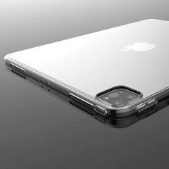 Apple iPad Pro 12.9 2021 5. Nesil Kılıf Silikon Tablet Kılıfı Esnek TPU Kapak Şeffaf
