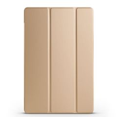 Galaxy Tab A9 8.7'' uyumlu Kapaklı Kılıf Standlı Flip Smart Akıllı Kapak Uyku Modlu Tablet Kılıfı Gold