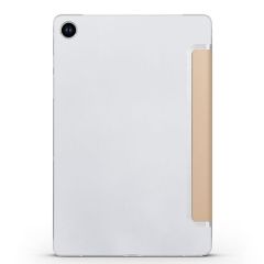 Galaxy Tab A9 8.7'' uyumlu Kapaklı Kılıf Standlı Flip Smart Akıllı Kapak Uyku Modlu Tablet Kılıfı Gold