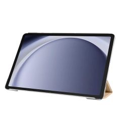 Galaxy Tab A9 8.7'' uyumlu Kapaklı Kılıf Standlı Flip Smart Akıllı Kapak Uyku Modlu Tablet Kılıfı Gold