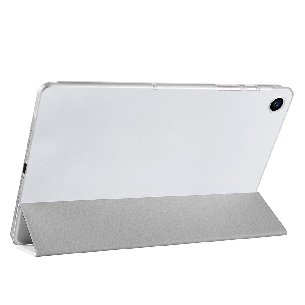 Galaxy Tab A9 8.7'' uyumlu Kapaklı Kılıf Standlı Flip Smart Akıllı Kapak Uyku Modlu Tablet Kılıfı Gri
