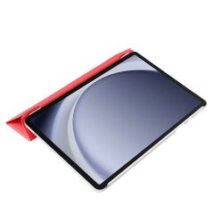 Galaxy Tab A9 8.7'' uyumlu Kapaklı Kılıf Standlı Flip Smart Akıllı Kapak Uyku Modlu Tablet Kılıfı Kırmızı