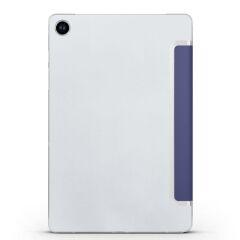 Galaxy Tab A9 8.7'' uyumlu Kapaklı Kılıf Standlı Flip Smart Akıllı Kapak Uyku Modlu Tablet Kılıfı Lacivert
