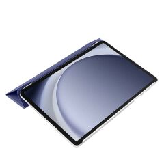 Galaxy Tab A9 8.7'' uyumlu Kapaklı Kılıf Standlı Flip Smart Akıllı Kapak Uyku Modlu Tablet Kılıfı Lacivert