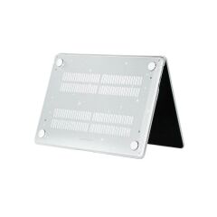 MacBook Air 15 M2 2023 A2941 15.3'' uyumlu Kılıf Simli Parlak Koruyucu Kapak Yaldızlı Hava Kanallı