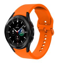 Samsung Galaxy Watch 4 Classic 42 / 46 mm Silikon Kordon Tam Uyumlu Pim Tasarımı Premium Spor Kayış Turuncu
