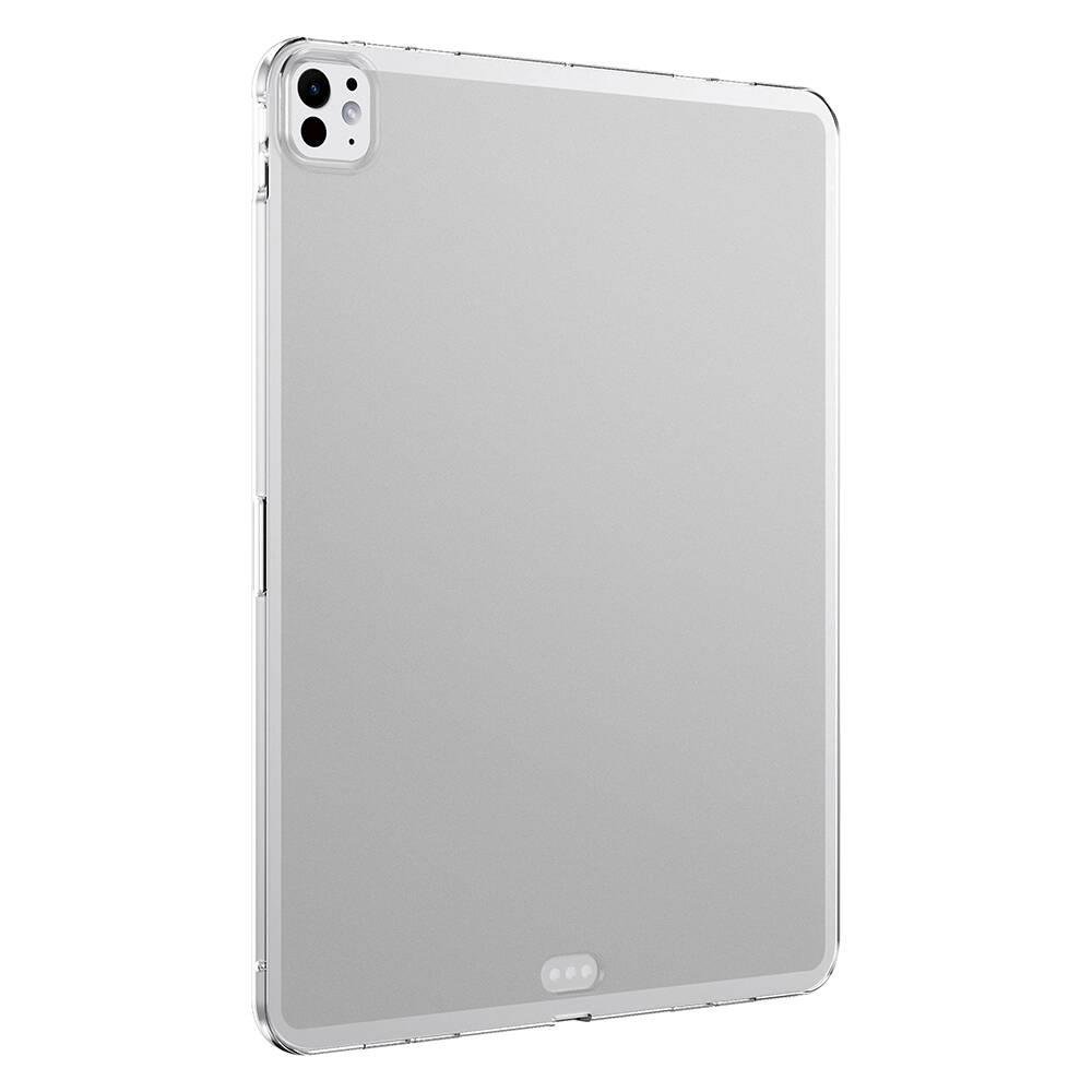 iPad Pro 11 M4 2024 Uyumlu Şeffaf Silikon Kılıf Esnek TPU Kapak Arkası Buzlu Tablet Kılıfı
