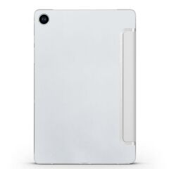 Galaxy Tab A9 Plus 11'' uyumlu Kapaklı Kılıf Standlı Flip Smart Akıllı Kapak Uyku Modlu Tablet Kılıfı Gri