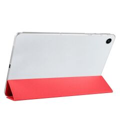 Galaxy Tab A9 Plus 11'' uyumlu Kapaklı Kılıf Standlı Flip Smart Akıllı Kapak Uyku Modlu Tablet Kılıfı Kırmızı