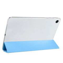 Galaxy Tab A9 Plus 11'' uyumlu Kapaklı Kılıf Standlı Flip Smart Akıllı Kapak Uyku Modlu Tablet Kılıfı Mavi